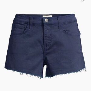 NWT L’AGENCE Ryland High-Rise Cutoff Shorts 24 Navy Marine